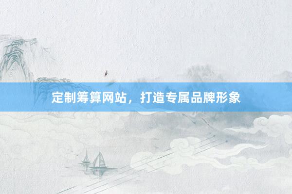 定制筹算网站，打造专属品牌形象